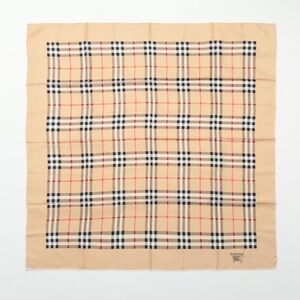 Burberry Beige Check Silk Scarf